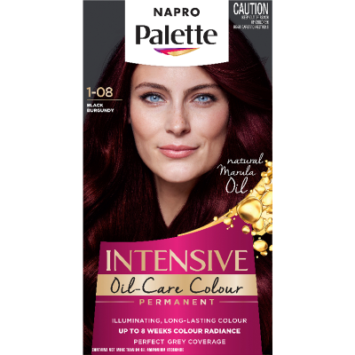 Napro Palette 1-08 Black Burgundy Intensive Permanent Hair Colour 1pk