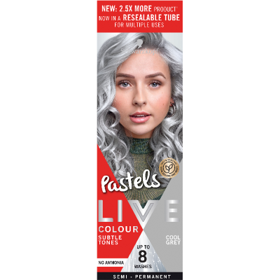 Schwarzkopf Live Cool Grey Pastels Live Semi Permanent Colour 1pk