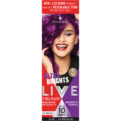 Schwarzkopf Live Ultra Brights Magnetic Purple Semi Permanent Colour 1pk