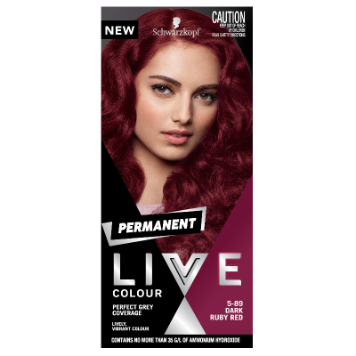 Schwarzkopf Live 5.89 Dark Ruby Red Hair Colour 1pk