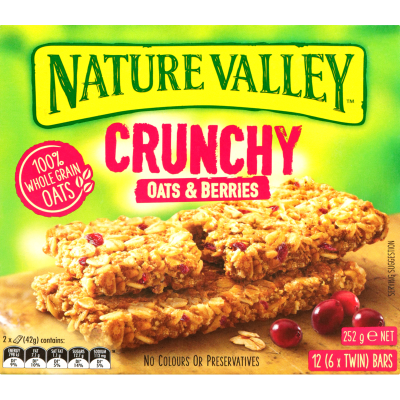 Nature Valley Crunchy Oats & Berries Bars 6 x 42g