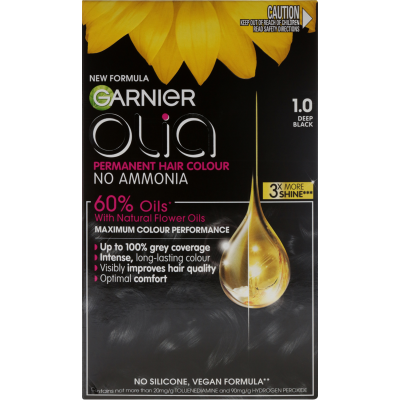 Garnier Olia 1.0 Deep Black Hair Colour 1pk
