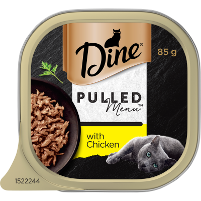 Dine Pulled Menu With Chicken Wet Cat Food 85g