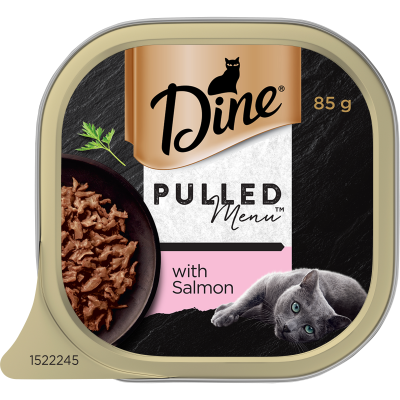 Dine Pulled Menu With Salmon Wet Cat Food 85g