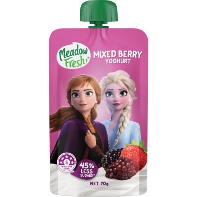 Meadow Fresh Mixed Berry Yoghurt Pouch 70g