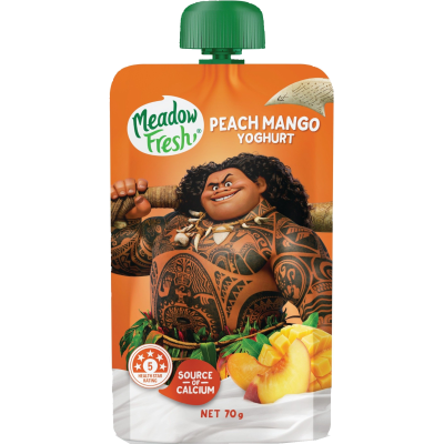 Meadow Fresh Mango Peach Yoghurt Pouch 70g
