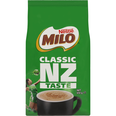 Nestle Milo Chocolate Malt Powder Hot or Cold Drink Bag 650g