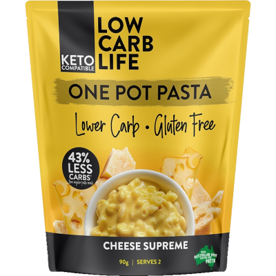 Low Carb Life Cheese Supreme Keto Compatible One Pot Pasta 90g