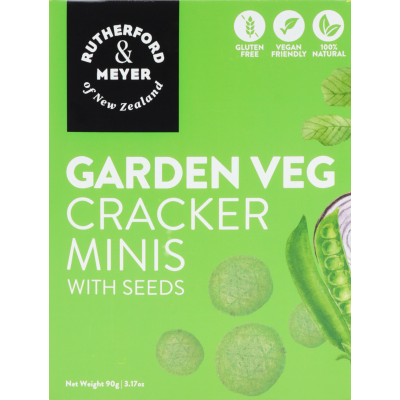 Rutherford & Meyer Garden Veg Cracker Minis With Seeds 90g