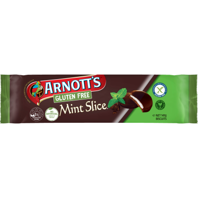 Arnott's Gluten Free Mint Slice Biscuits 141g