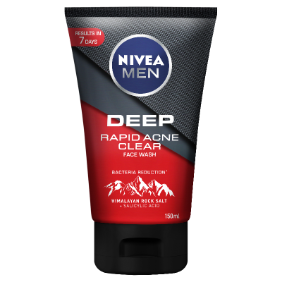 Nivea Men Deep Rapid Acne Clear Face Wash 150ML