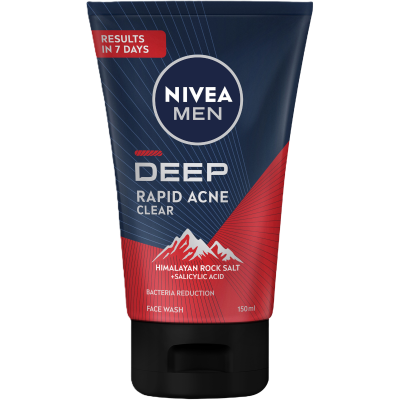 Nivea Men Deep Rapid Acne Clear Face Wash 150ML
