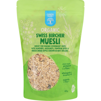 Chantal Organics Swiss Bircher Muesli 600g