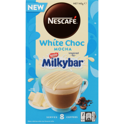 Nescafe White Choc Mocha Coffee Sachets 8pk Best Before Feb 2025