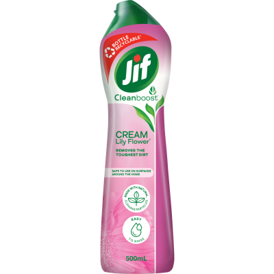Jif Cleanboost Lily Flower Cream Cleanser 500ml