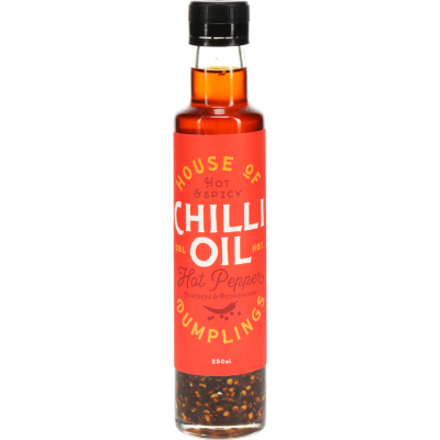 House of Dumplings Hot & Spicy Chilli Oil With Pepper 250ml