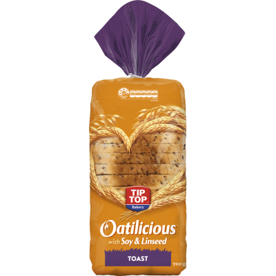 Tip Top Oatilicious Soy & Linseed Toast Bread 700g