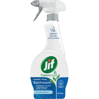 Jif Cleanboost Power & Shine Bathroom Cleaner 500ml