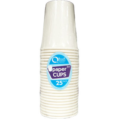 Qiwi 8oz Paper Cups 25pk