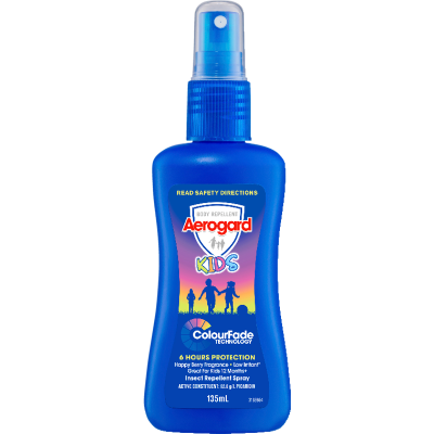 Aerogard Kids Insect Repellent ColourFade Spray 135ml