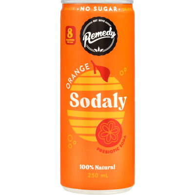 Remedy Orange Sodaly Prebiotic Soda 250ml