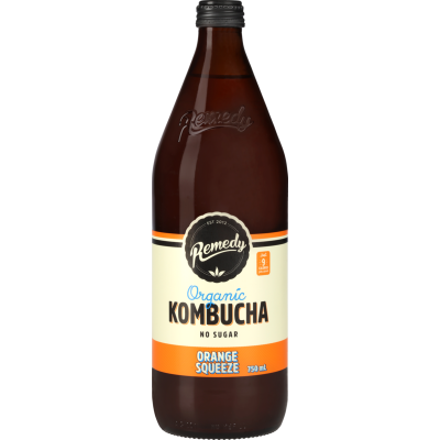 Remedy Orange Squeeze Organic Kombucha 750ml