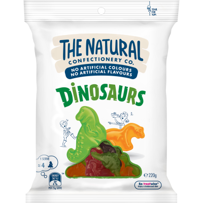 The Natural Confectionery Co. Dinosaurs 220g