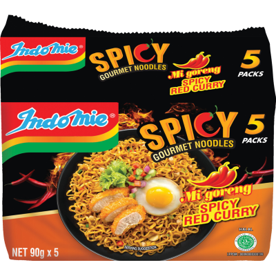 Indomie Spicy Red Curry Mi Goreng Noodles 5 x 90g