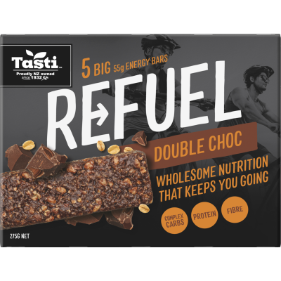 Tasti Refuel Double Choc Bars 5 x 55g