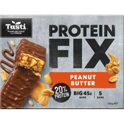 Tasti Protein Fix Peanut Butter Bars 5 x 45g