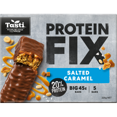 Tasti Protein Fix Salted Caramel Bars 5 x 45g