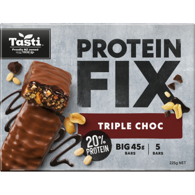 Tasti Protein Fix Triple Chocolate Bars 225g