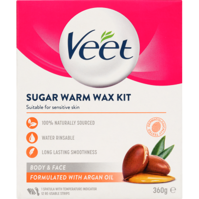 Veet Sugar Warm Wax Kit 360g