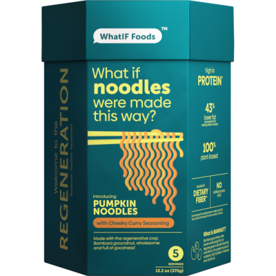 What If Pumpkin Noodles With Cheeky Curry Seasoning 375g