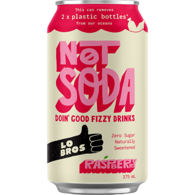 Lo Bros Raspberry Not Soda 375ml