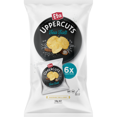 Eta Uppercuts Sea Salt Potato Chips 6pk
