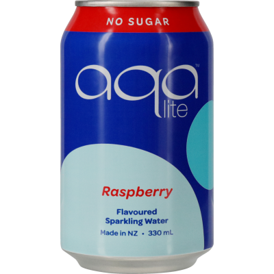 Aqa Lite No Sugar Raspberry Flavoured Sparkling Water 330ml