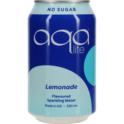 Aqa Lite No Sugar Lemonade Flavoured Sparkling Water 330ml