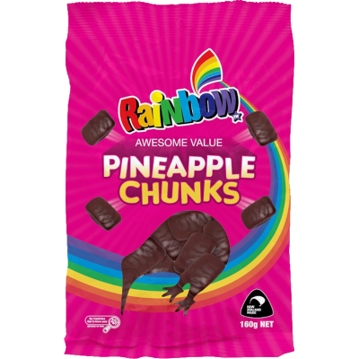 Rainbow Awesome Value Pineapple Chunks 160g