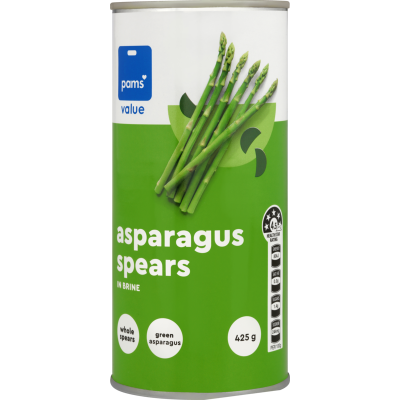 Pams Value Asparagus Spears In Brine 425g