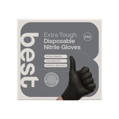 Best Extra Tough Disposable Nitrile Gloves 24pk