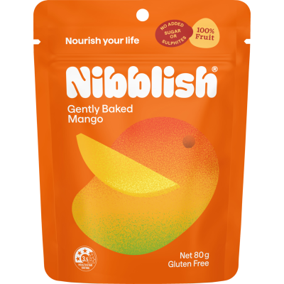 Nibblish Gently Baked Mango 80g GoPotatoes nibblish-gently-baked-mango-80g-gopotatoes