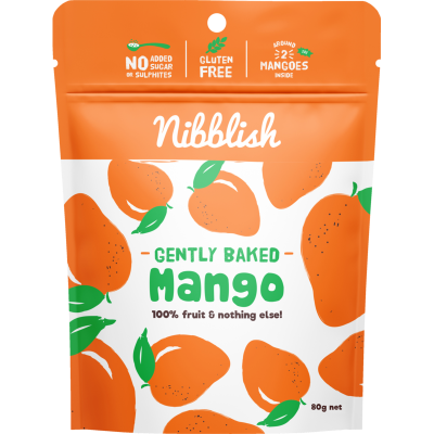 Nibblish Gently Baked Mango 80g