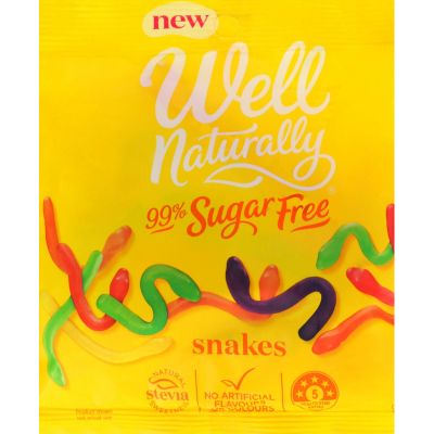 Well Naturally 99% Sugar Free Snakes 90g