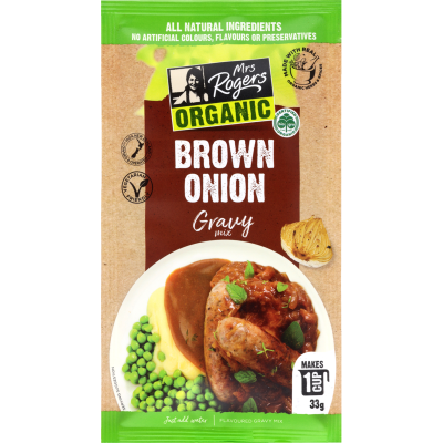 Mrs Rogers Organic Brown Onion Gravy Mix 33g