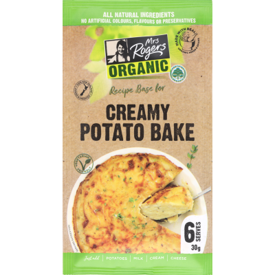 Mrs Rogers Organic Creamy Potato Bake Recipe Base 30g