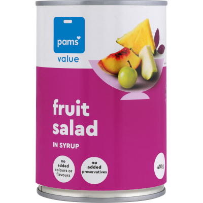 Pams Value Fruit Salad in Syrup 410g