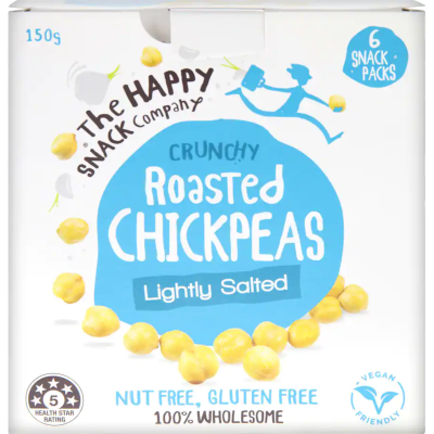 Happy Snack Gluten Free Lightly Salted Roasted Chickpeas 6 x 25g