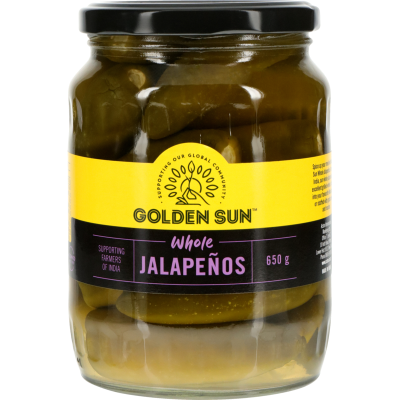 Golden Sun Whole Jalapeno Peppers 650g