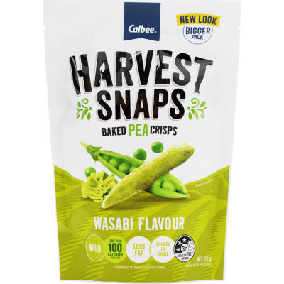 Calbee Wasabi Flavour Baked Pea Crisps 120g